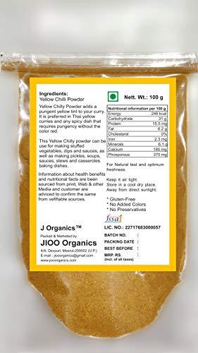 Jioo Organics Jioo Organics Yellow Chilly Powder | Peeli Mirch Powder |100 g