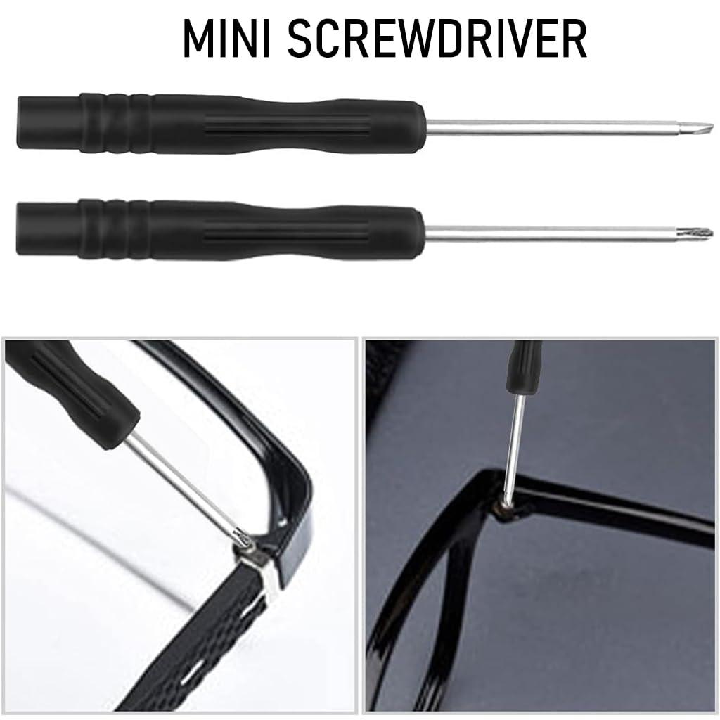 Serplex Serplex 528Pcs Sunglass Glasses Spectacles Repair Tool Kit Set Eyeglass Repair Kit with 20pcs Silicone Nose Pads, 500Pcs Spectacles Repair Screws, Screwdriver, Screws Nuts, Tweezer, Glasses Cloth