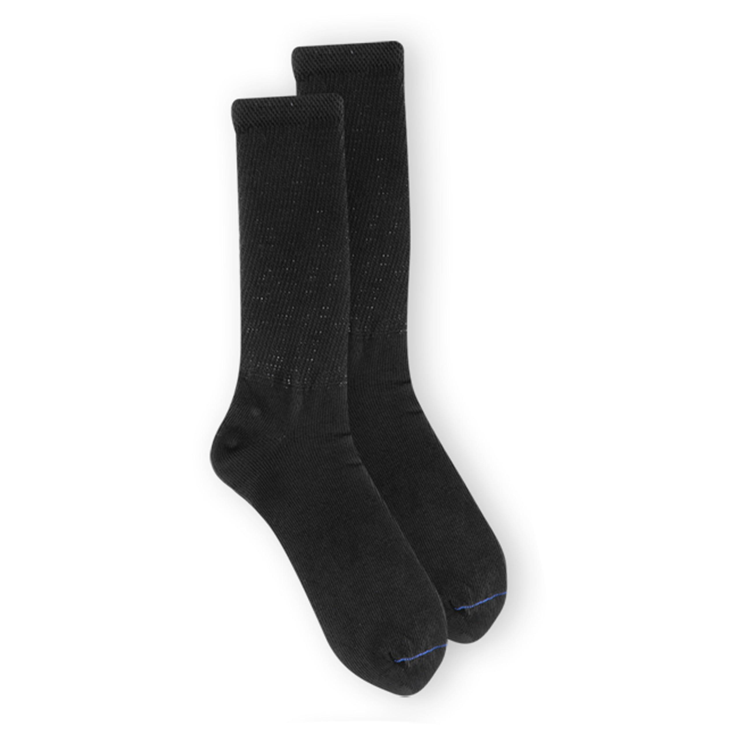Dr. Scholl\'s Dr. Scholl\'s Women\'s Diabetes and Circulatory Crew Socks Value Pack 6 Pair - Black - Women\'s Shoe Size: 4-10