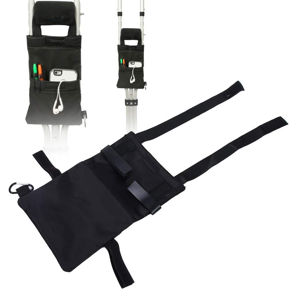 cigemay Crutch Pads, Forearm Crutches Lightweight Crutch Covers for Phones Keys, Pens, Water Bottle for The Elderly and Patients