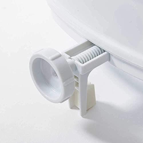 TAN45 Tan45 Raised Toilet Seat for Senior Citizens | Commode Raiser, Standard Seat,White, Lightweight and Portable Westren Seat Lifter, Bathroom Seat 6\" Inch