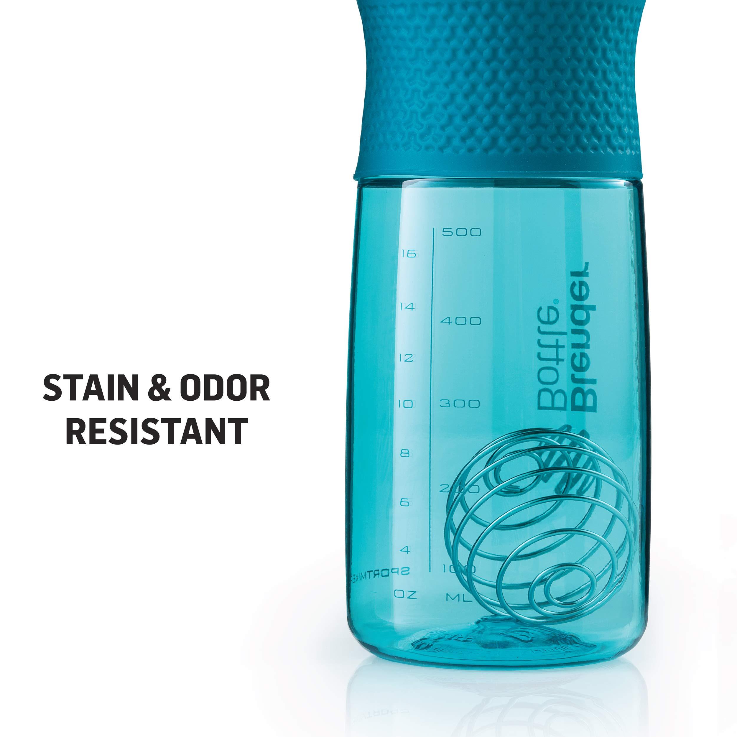 Blender Bottle BlenderBottle SportMixer Twist Cap Tritan Grip Shaker Bottle, 20-Ounce, Teal