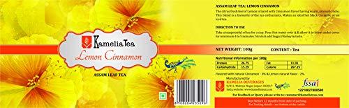KAMELIA Lemon Cinnamon Tea. Leaf Tea. 100g Tin Caddie