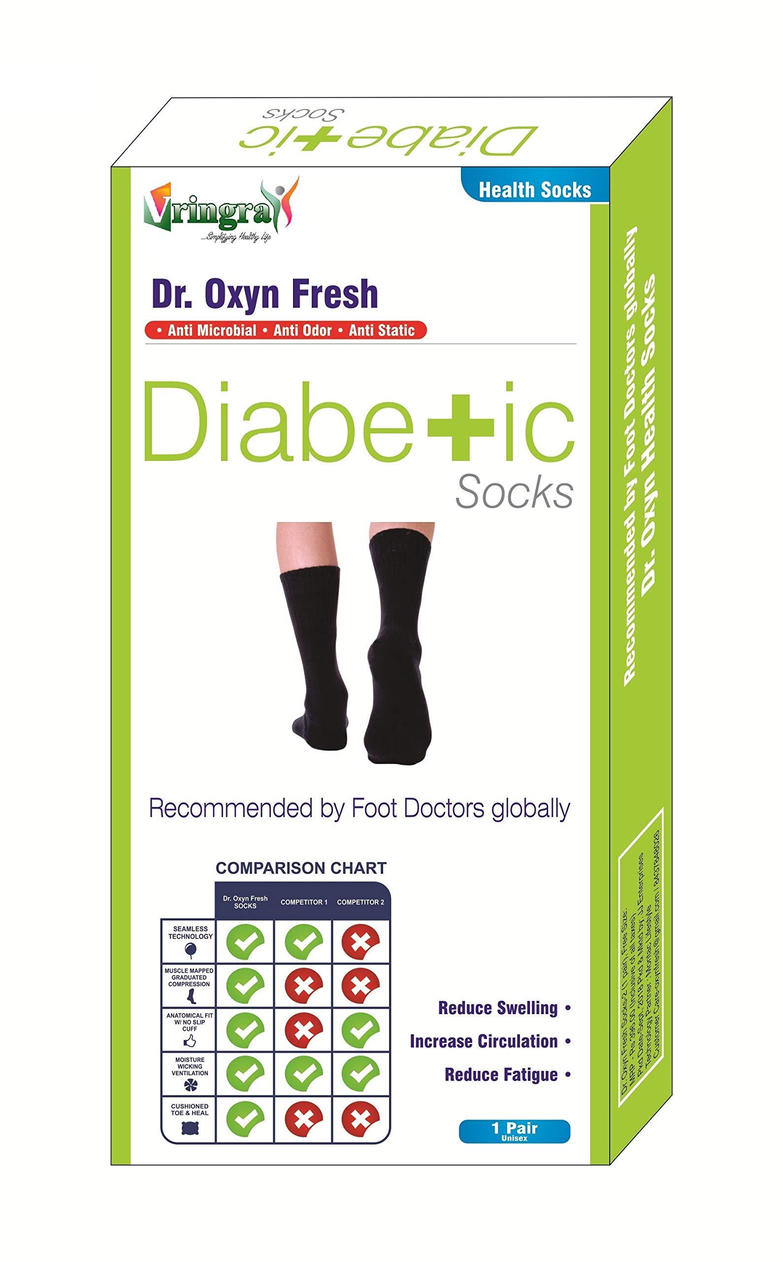 OXYN Oxyn Fresh Diabetic Care Socks For Men & Women (One Pair)