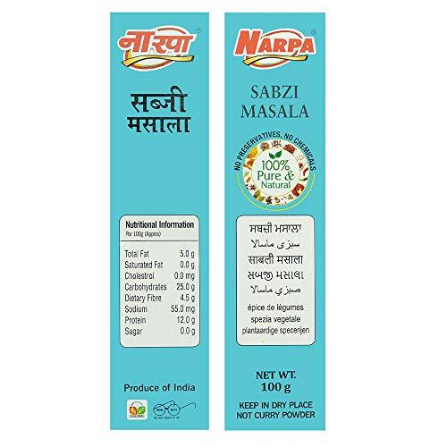Narpa Narpa Sabzi Masala Powder, 100g (Pack of 3)