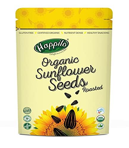 Happilo Happilo Premium Pumpkin Seeds - Roasted, Lightly Salted Pouch, 200 g & Premium Roasted & Salted Sunflower Seeds (No Shells) 250g