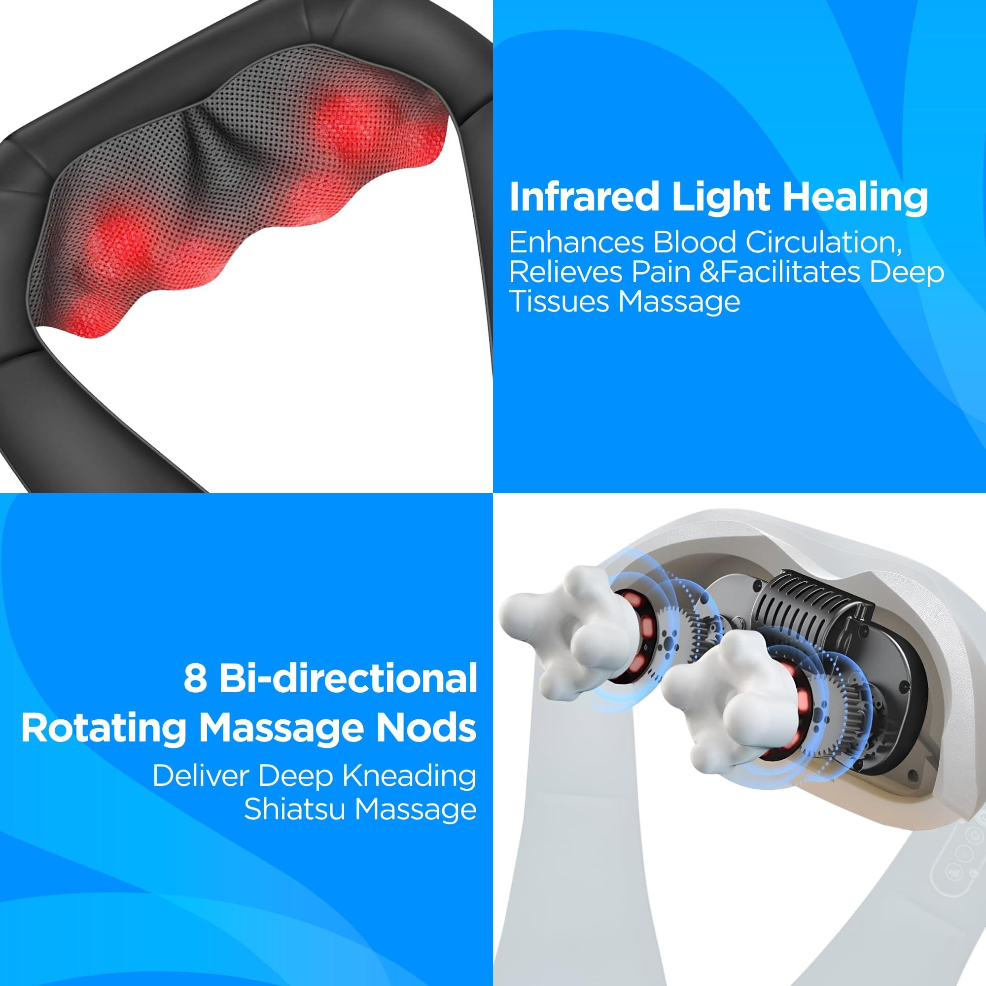 Dr Physio Dr Physio (USA) Electric Heat Shiatsu Machine Body Massagers (for Cervical Neck Shoulder & Back Pain Relief)