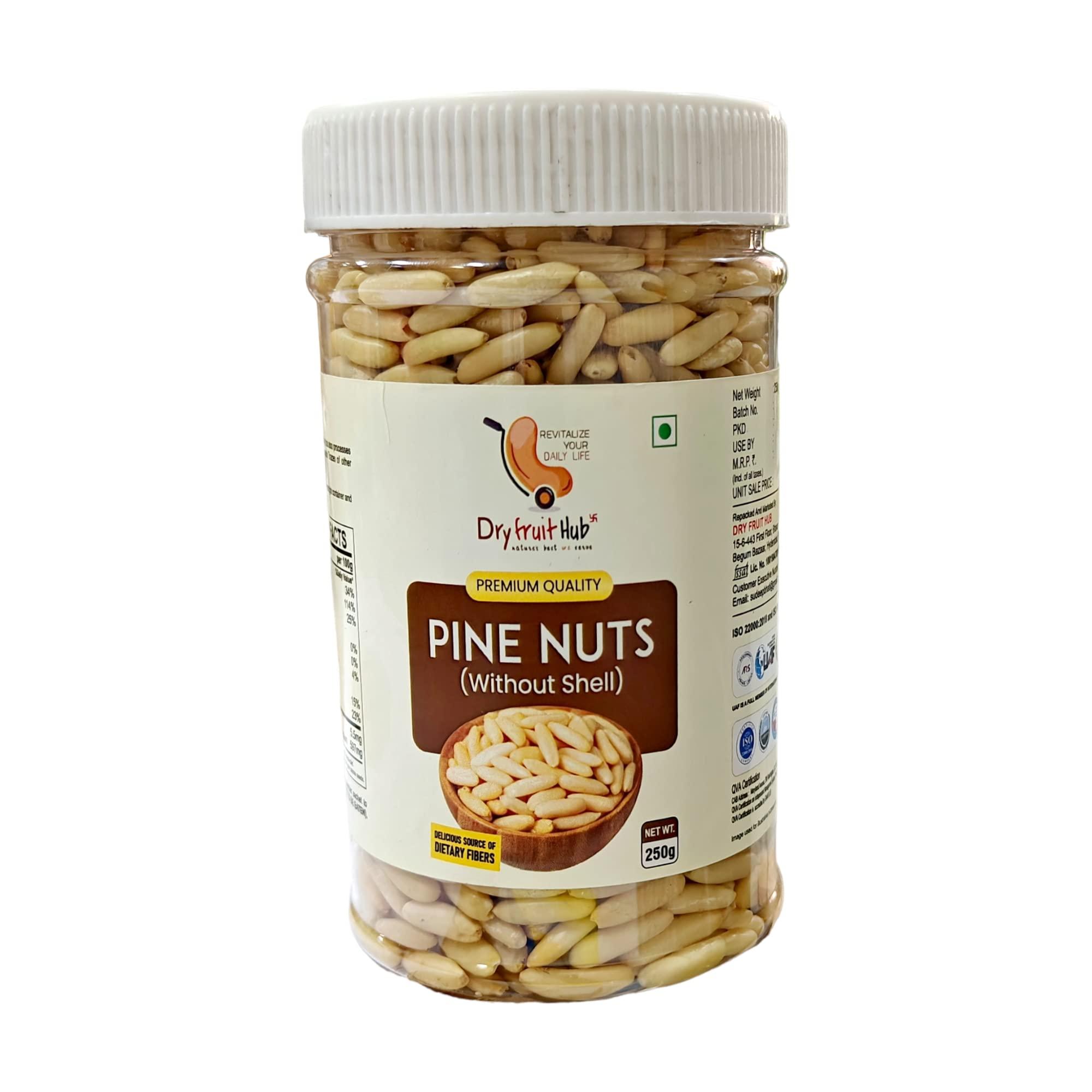 Dry Fruit Hub Dry Fruit Hub Pine Nuts without Shell 200gm Chilgoja,pine nuts chilgoza, Chilgoza Dry Fruits, Chilgoja In Dry Fruits Pack Of 200gm