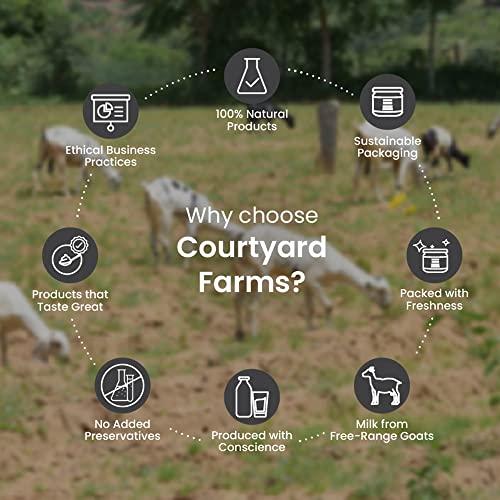 Courtyard Courtyard Farms Goat Milk Ghee - 100% Natural I Grass Fed I Traditional I 500ml Glass Jar