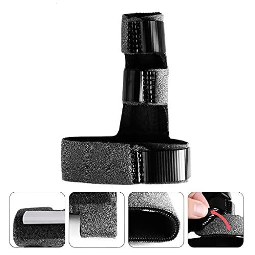 HANNEA HANNEA® Finger Splint for Middle Finger Knuckle Brace Finger fix Splint Straightening Support Protection Sleeve for Finger Immobilization, Fracture, Pain Relief(Black)