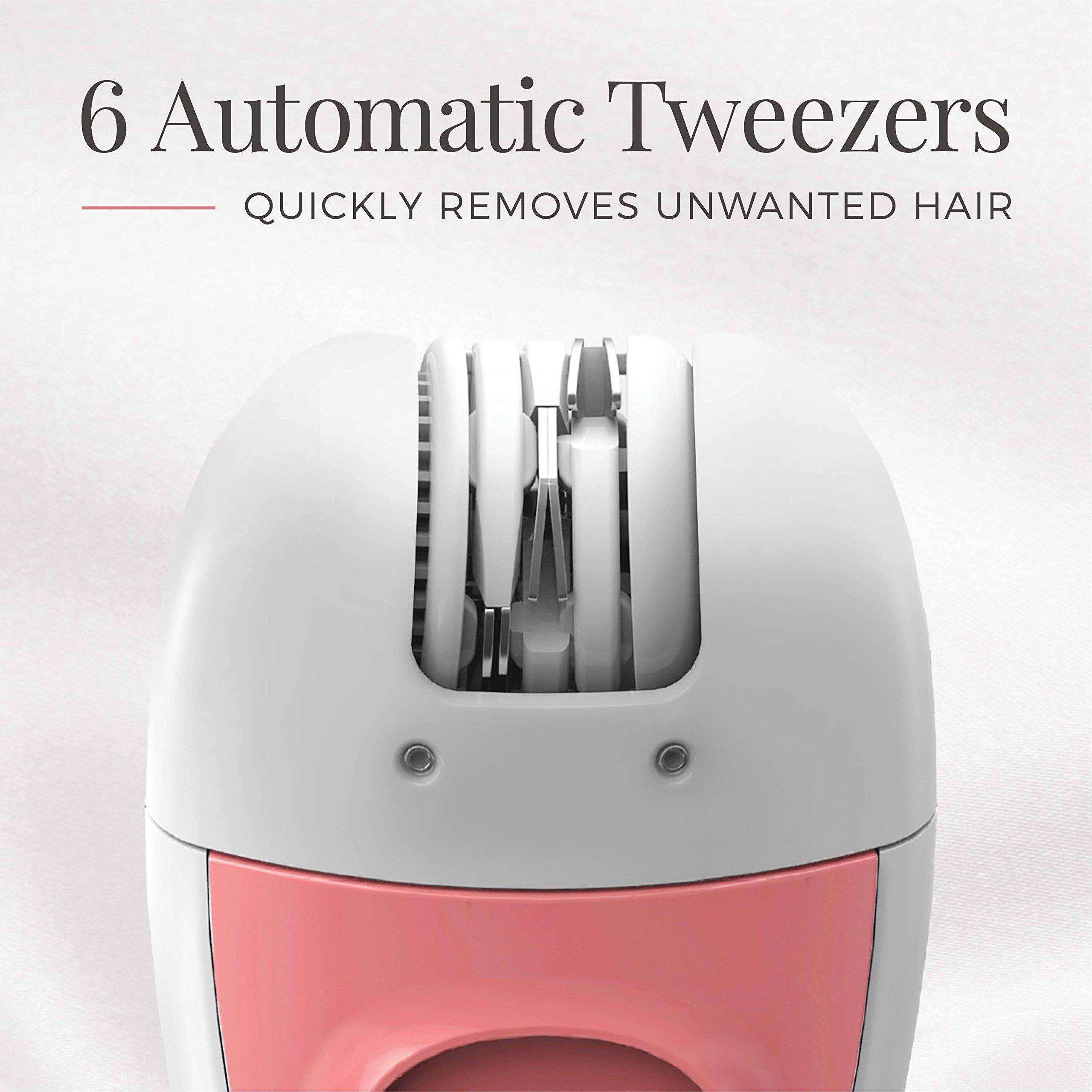 Remington Remington Smooth and Silky Battery Operated Facial Tweezer System, Purple EP1050CDN
