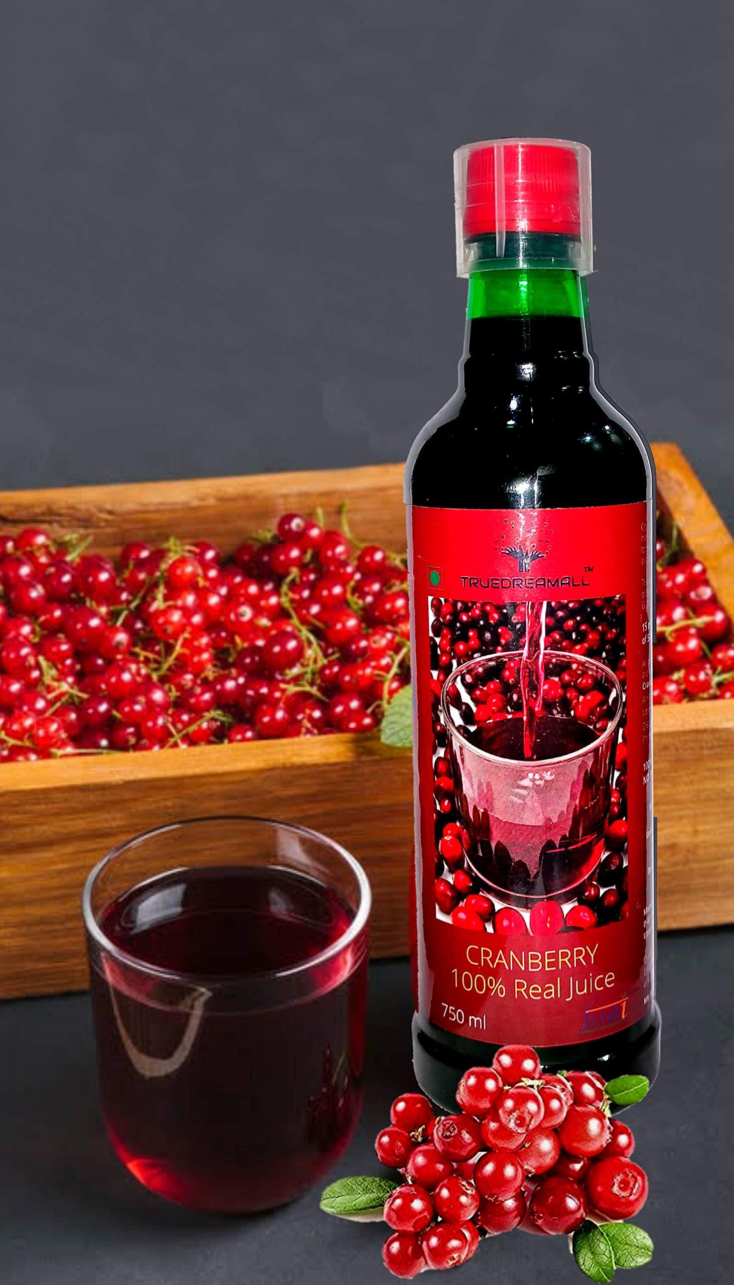 TRUEDREAMALL TRUEDREAMALL CRANBERRY - Pure Quality, Unsweetened, Pure & Organic (750 ml Concentrated)