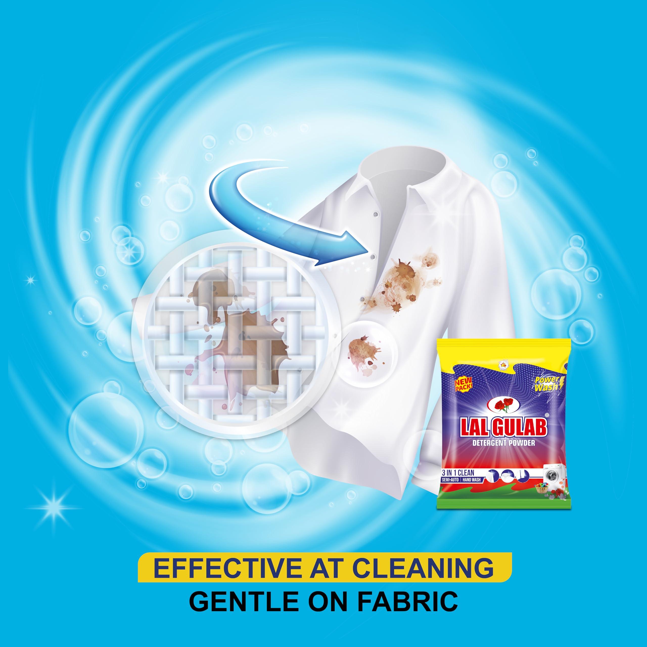 LALGULAB Lalgulab Double Power Top Load Washing Powder 8KG Detergent Powder 6KG (2KG Free) AQUA FRESH