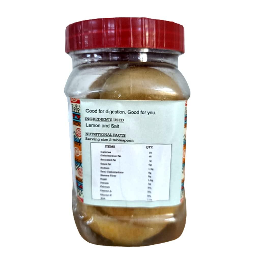Abheesht Abheesht Salt Lemon Pickle 400g | Homemade Traditional Achar | Nimbu Nimki Achar | Pickles in Sun Dry