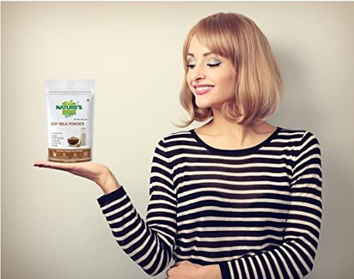 NATURE'S Precious Gift NATURE'S Precious Gift - Soy Milk Powder [Vegan | Non-GMO | 49% Protein] - 500 GM