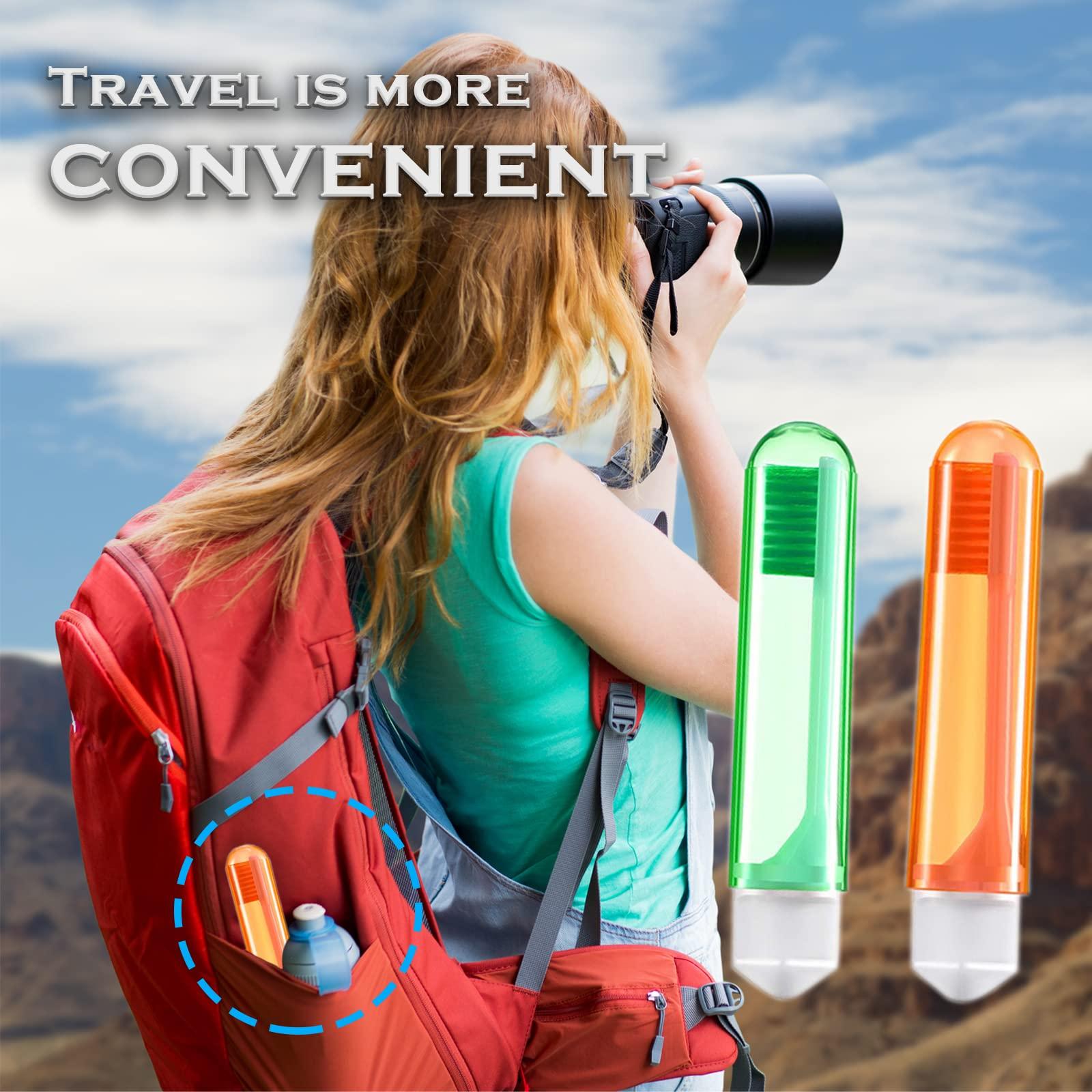 KEKU KEKU Travel Toothbrush Bulk Folding Toothbrush with Toothbrush Case Soft Portable Travel Toothbrush Individually Packaged for Travel Camping School Household Goods (6 Pieces)