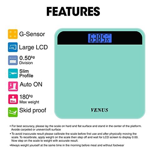 Venus Venus (India) Electronic Digital Personal Bathroom Weight Machine for Body Weight upto 180 kg Weighing Scale with 24 Months Warranty