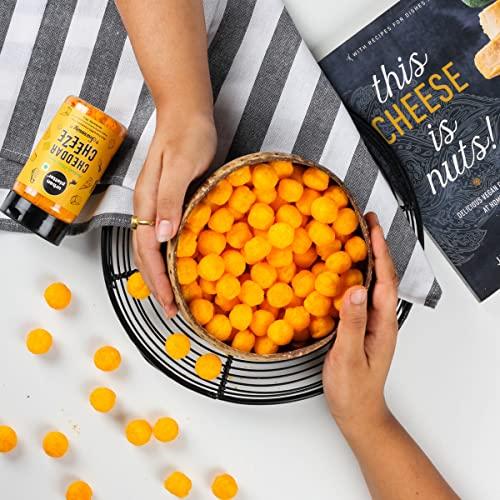 urban platter Urban Platter Cheese Balls, 300g (Cheddar Flavour, Plant-Based Vegan Snack, Party Pack)