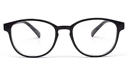 Fision Fision Progressive Reading Glasses For Men Women AntiGlare Reading Glasses Color Round Frame Distance Zero +1.00 TO +3.00 (Distance Plano (0) Power/Reading +2.50, Progressive (Anti-Glare) Glasses)