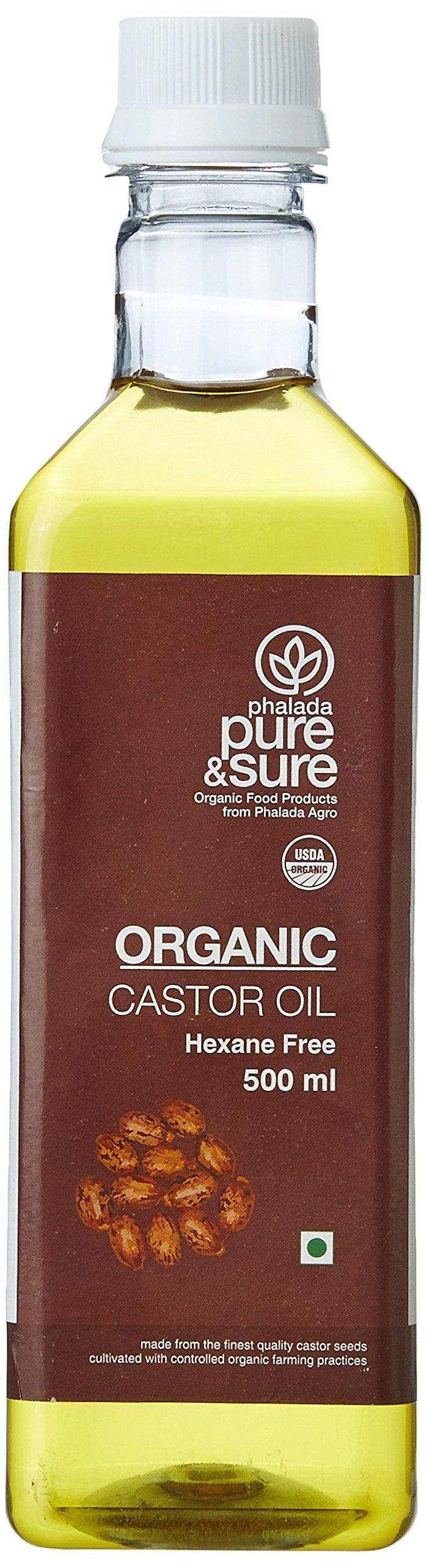 Phalada Pure & Sure Pure & Sure Castor Oil, 500ml & Pure and Sure Organic Coconut Oil, 250ml