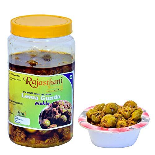 Rajasthani Swaad Rajasthani Swaad Leswa Pickle Home Made Lesve Ka Aachar | Pack of 3 Jar [ 400 Gram Each ]