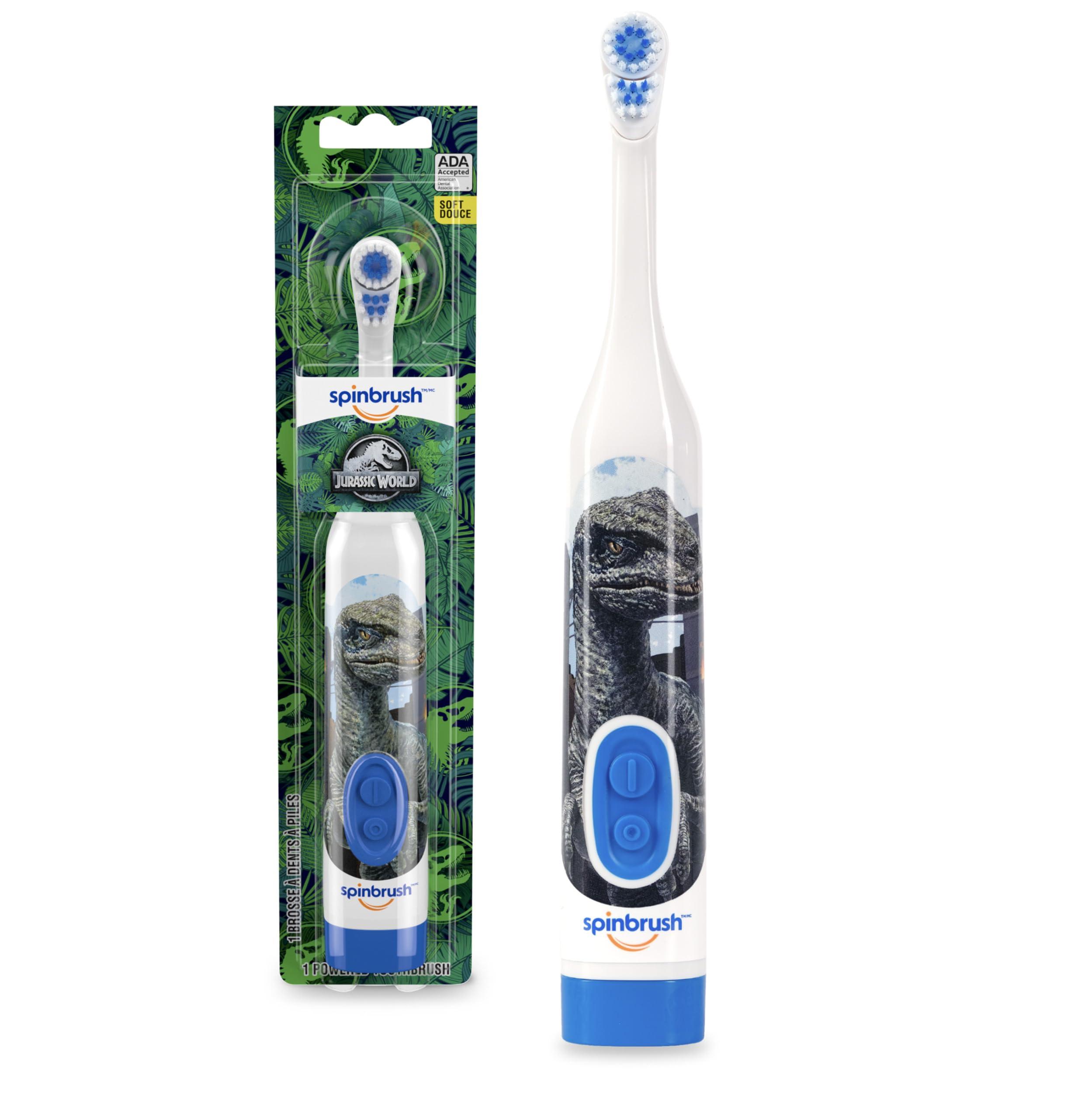 Spinbrush Jurassic World Kids Spinbrush Electric Battery Toothbrush, Soft, 1 ct