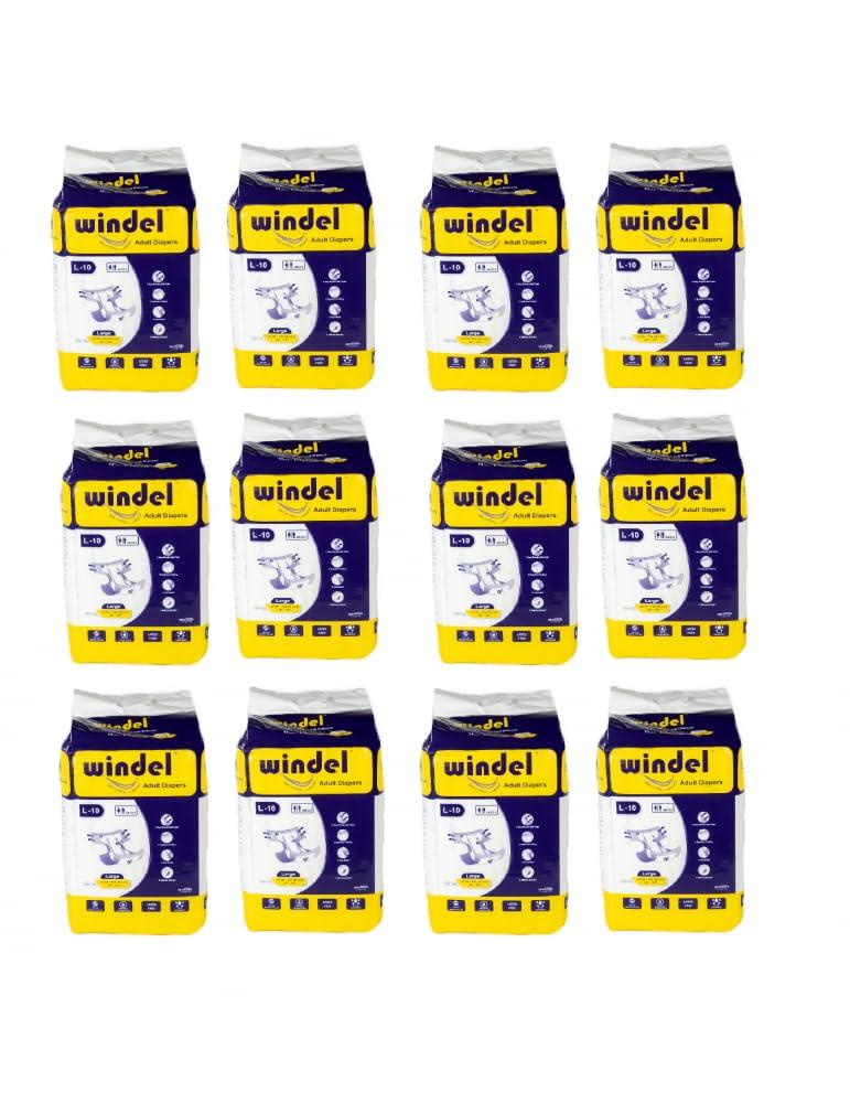 Generic Windel Adult Diaper Extra Large Size, 20 Count | Superior Odor-Lock Technology & Antibacterial Absorbent Core