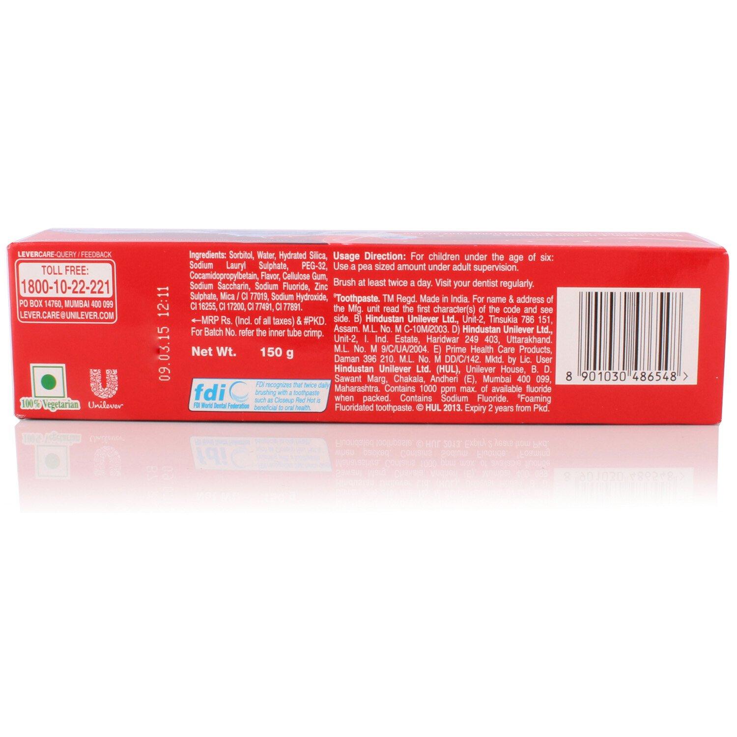 Closeup Closeup Toothpaste - Deep Action, 150G Tube, Freshening