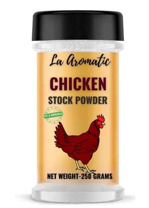La Aromatic La Aromatic Chicken Stock Powder,250 Grams (Makes Chicken Stock, Perfect for Cooking, Stock de Poulet)