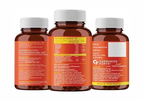 Carbamide Forte Carbamide Forte Natural Vitamin C Amla Extract 1000mg with Zinc for Immunity Boost & Skincare - 60 Veg Tablets