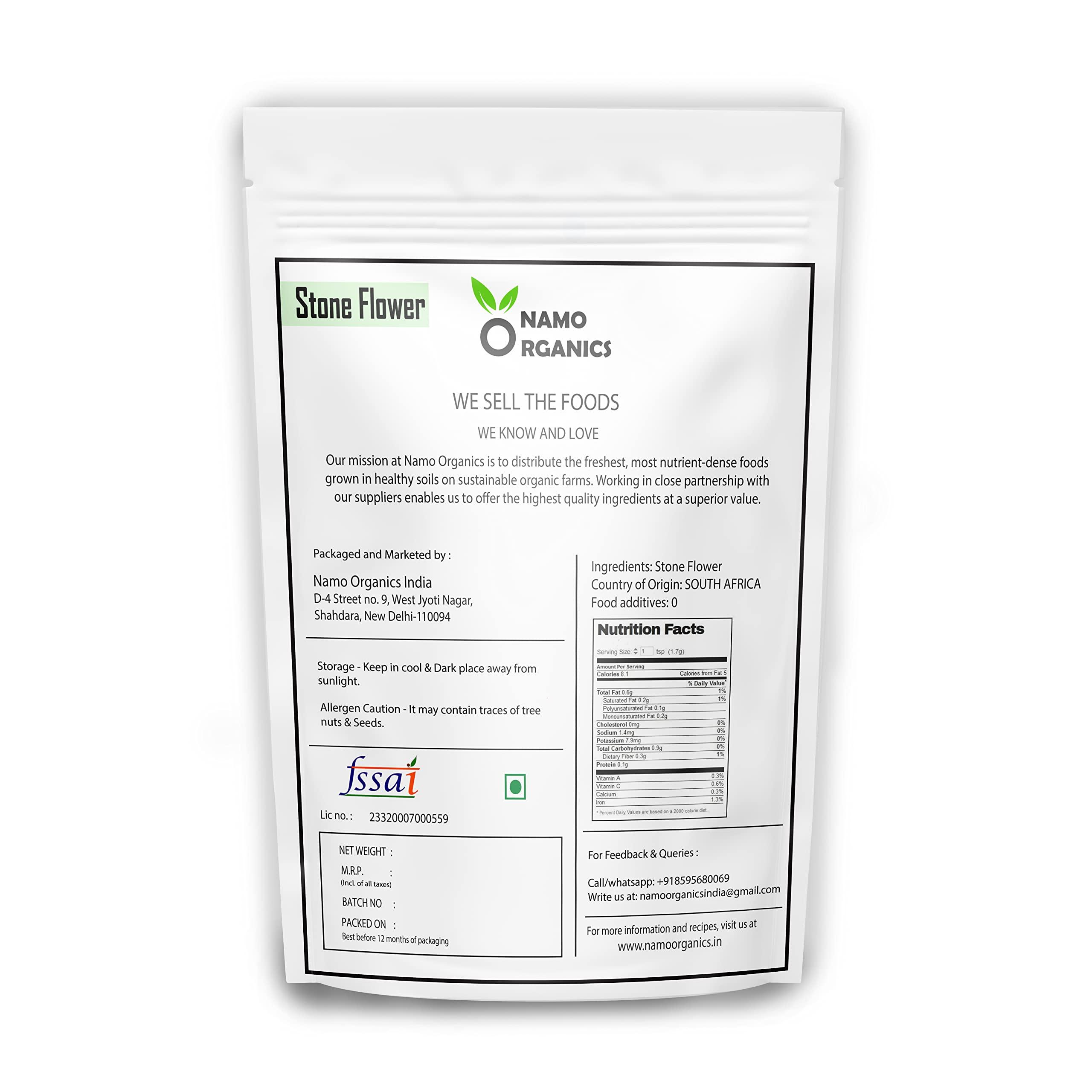 Namo Organics Namo Organics - Stone Flower Spices - 100 Gm - (Dagad Phool, Kalpasi, Patthar Ke Phool) for biryani