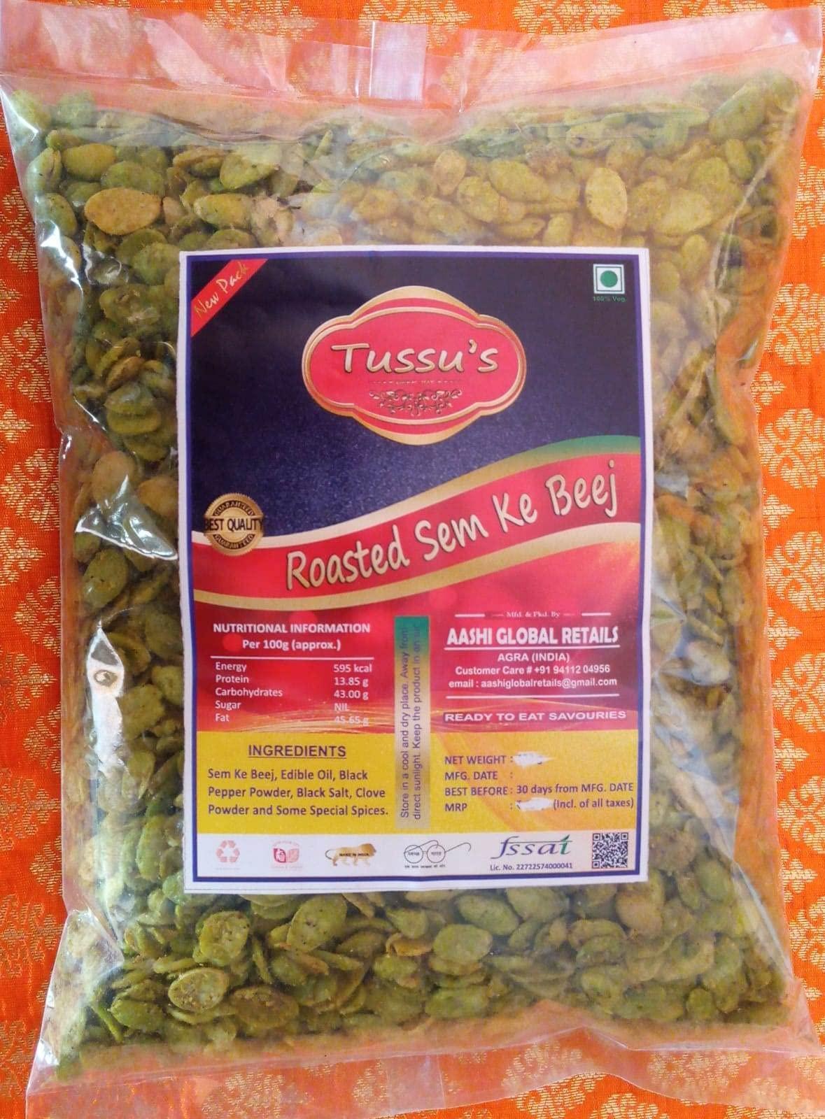 Tussu's- Deep Joy Farrukhabad's Famous Sem Ke Beej (400 Gms)