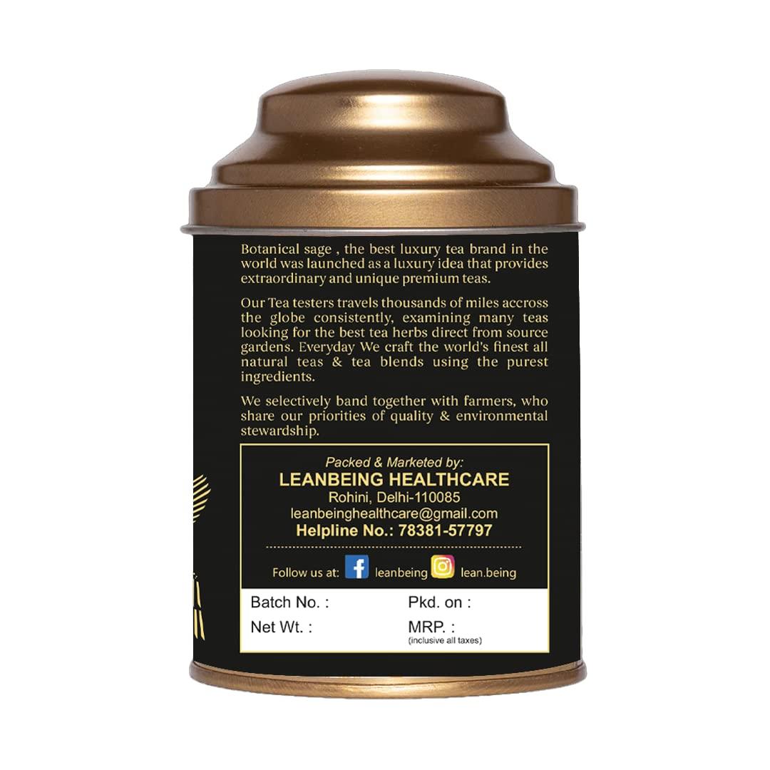 Botanical Sage Shahi Kesar Chai Tea 200g | Premium Chai Tea With Kesar | Selected | Luxury Tea