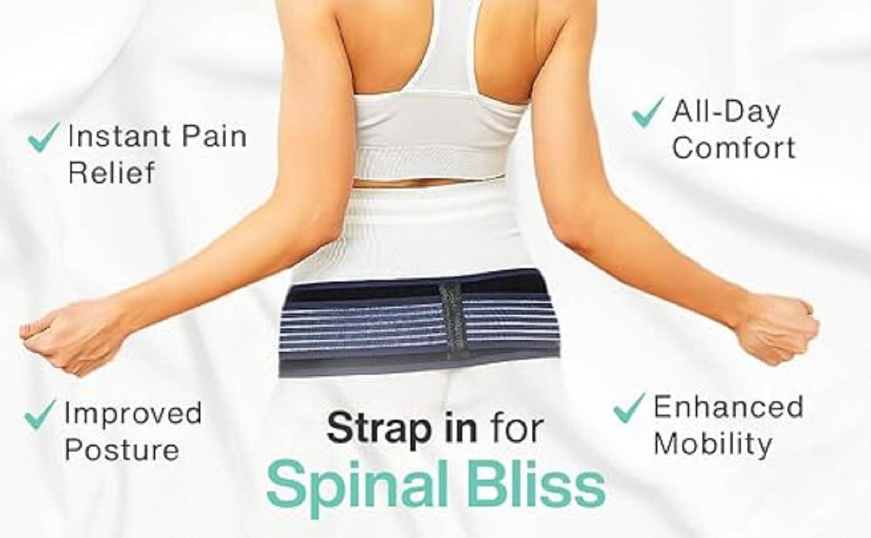 GROWTOP GROWTOP Sacroiliac SI Joint Hip Belt - Lower Back Support Brace for Men and Women - Hip Braces for Hip Pain - Pelvic Support Belt - Trochanter Belt