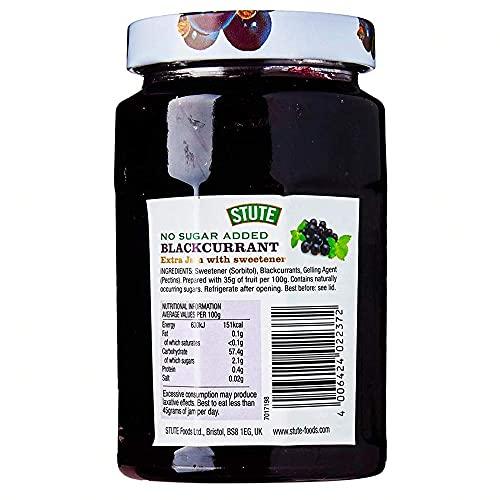 Stute Stute Blackcurrant Extra Jam, 430 g, Pack of 2