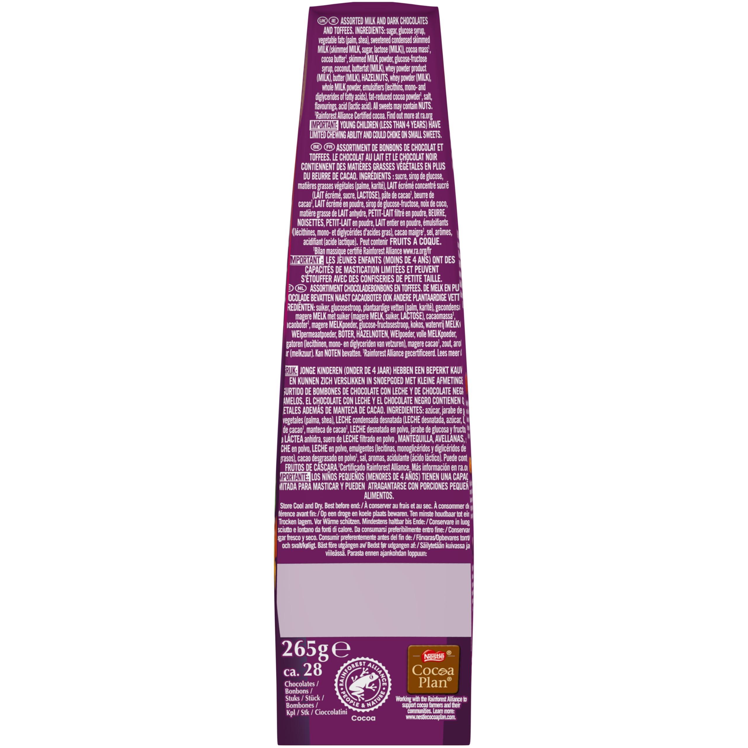 Nestl Nestle Quality Street Assorted Milk And Dark Chocolates And Toffees, 265 g