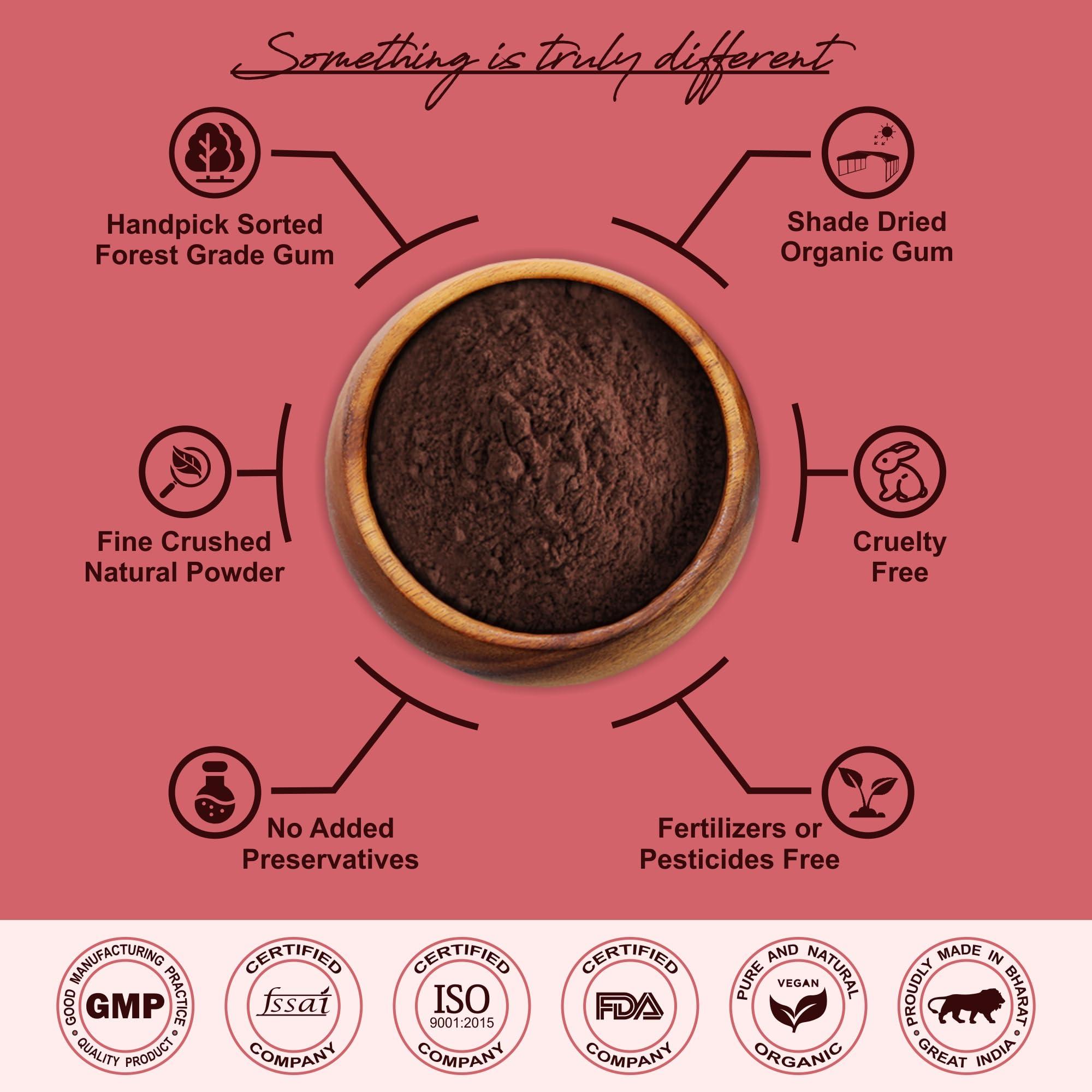 IYUSH Herbal Ayurveda IYUSH Herbal Ayurveda Kamarkas Powder 400gm | Kamarkas Gondh | Kamarkas Gum | Kamar Kas | Palash Gond Powder | Kamar Kass | Butea Monosperma |