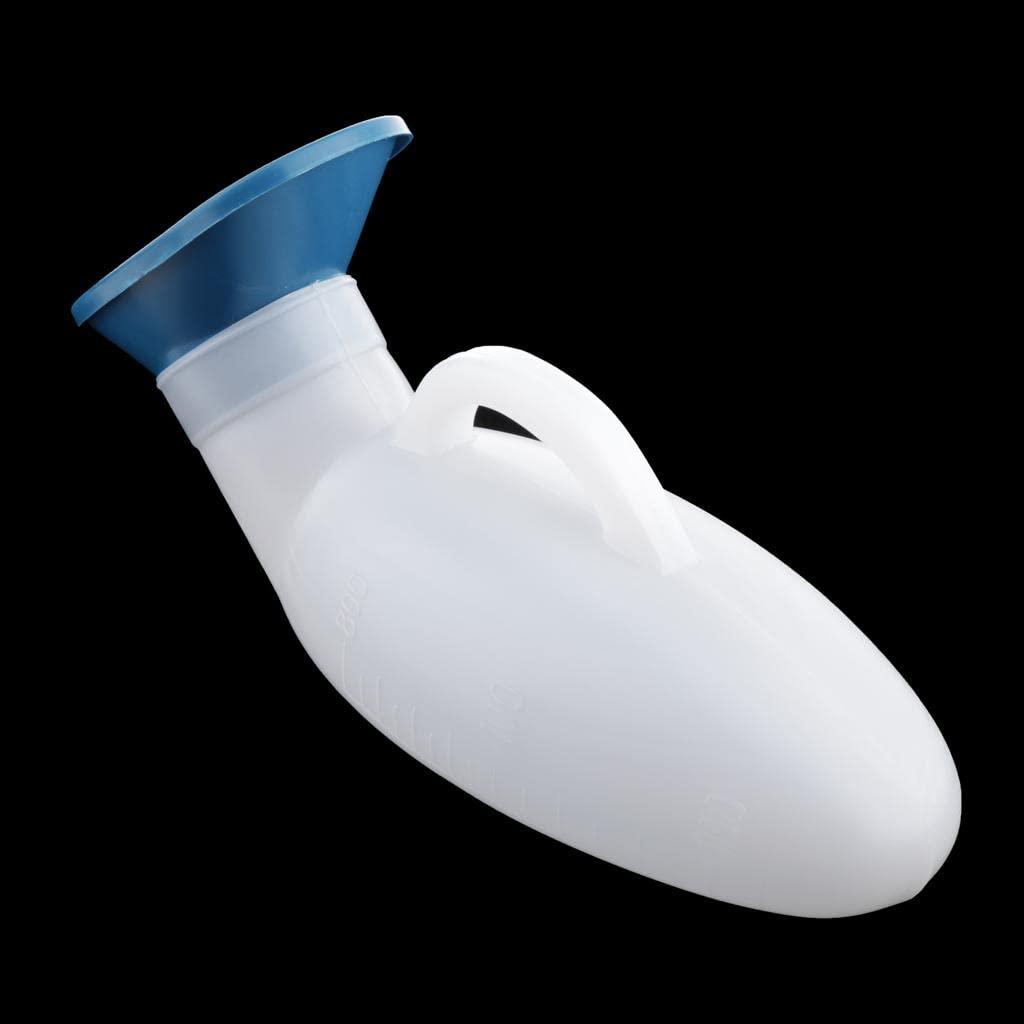 EXPORA EXPORA 800ml Long Trip Travel Urinal Bottle Male Pee Potty Urine Container Blue Lid