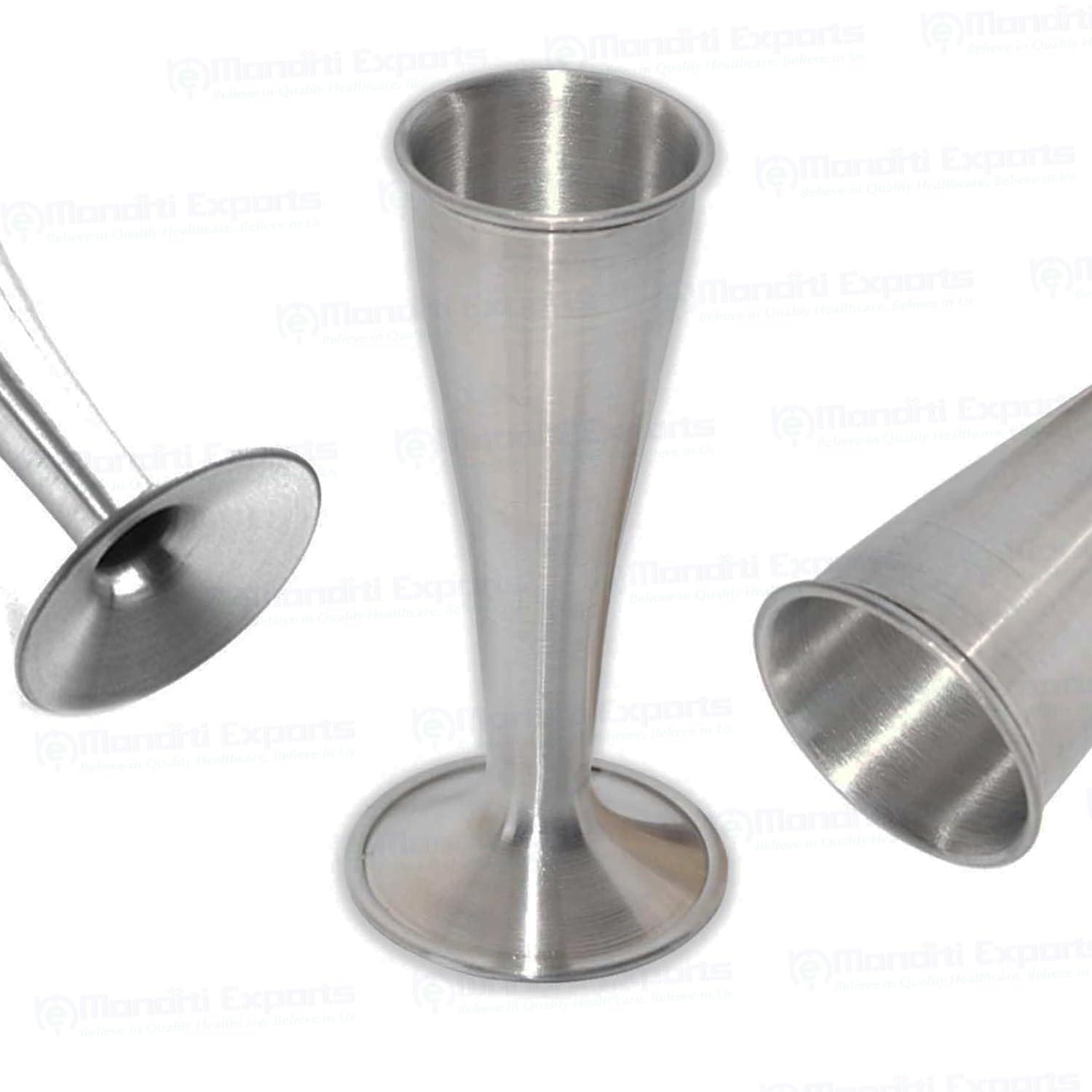 Mowell Mowell Fetoscope Foetal Pinard Plastic Stethoscope/Pinard Aluminium Stethoscope Gyna Instrument (silver)