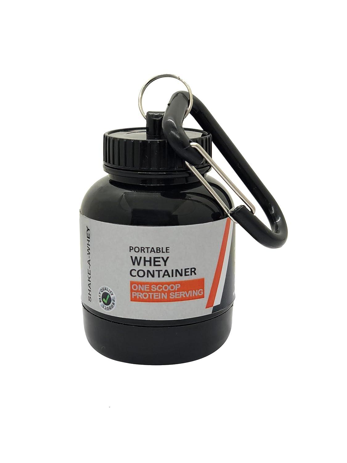 COOL INDIANS COOL INDIANS Protein Powder and Supplement Funnel Keychain, Portable to-Go Container for The Gym, Workouts, Fitness (Black)