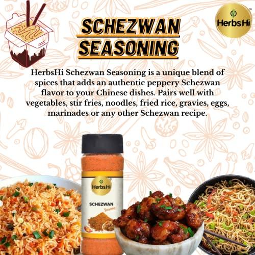 HerbsHi HerbsHi Schezwan Masala Powder for vegetables, stir fries, noodles, fried rice, gravies, eggs, marinades 55 Gm X 1