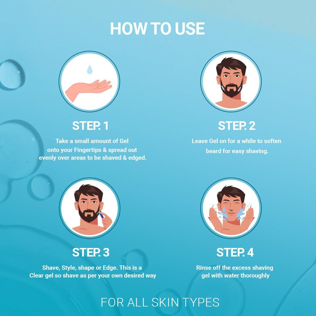 nishman Nishman Fresh Active Energizing Non Foaming Shaving Gel | Smooth Shaving | Ultra Sensitive Formula | All Skin Type | Vegan, No Sulfates, Parabens or Silicones | 400 ML