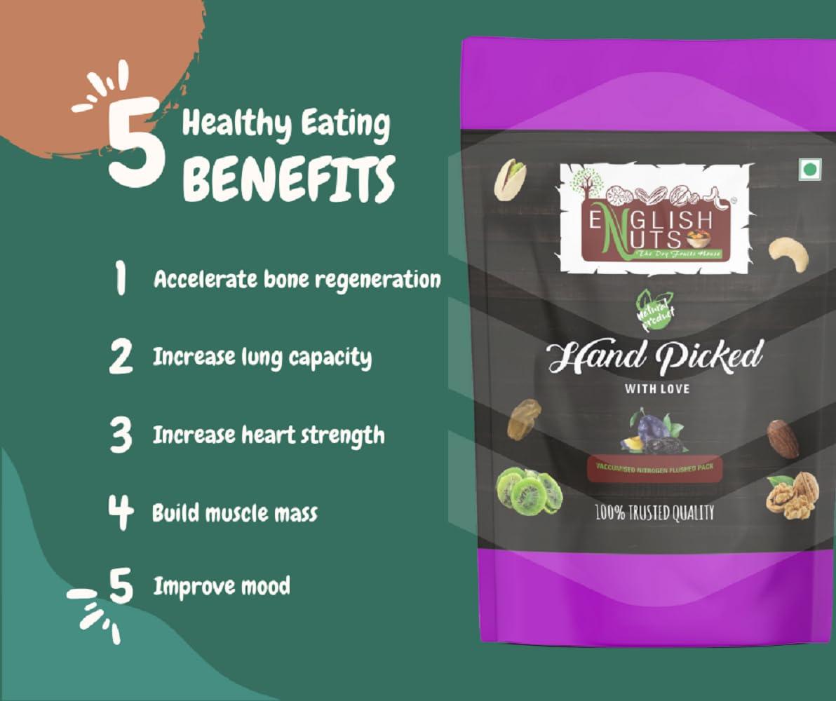 ENGLISH NUTS-THE DRY FRUITS HOUSE English Nuts 800 Grams 4 in 1 Edible Seeds Combo For Eating | Pumpkin, Sunflower, Flax, Chia Seeds | 200 Grams Each | Seeds for Eating |