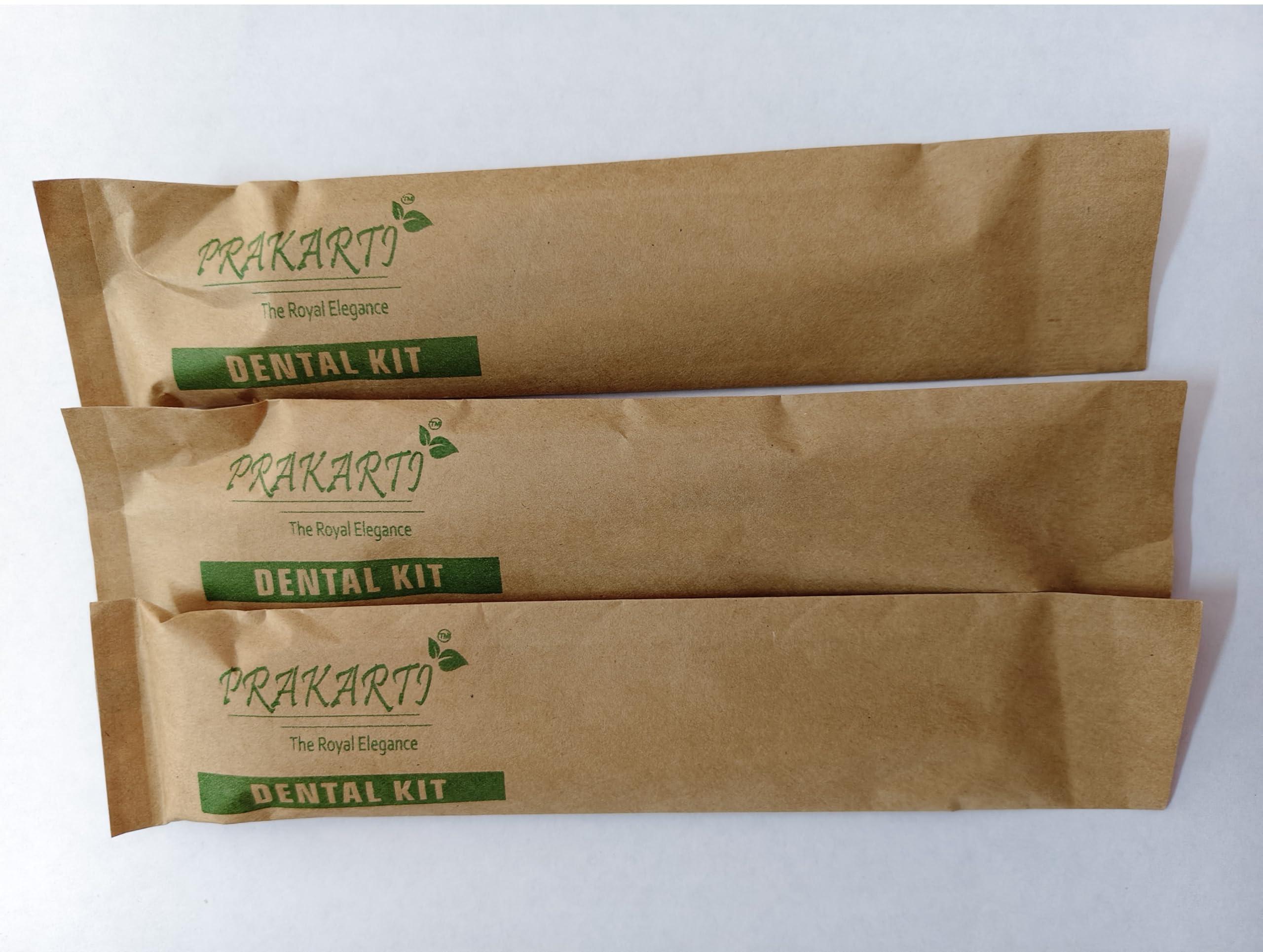 PRAKARTI PRAKARTI Adult Hotel Dental Kit 100 Pcs(1 Manual Toothbrush & 1 Toothpaste)