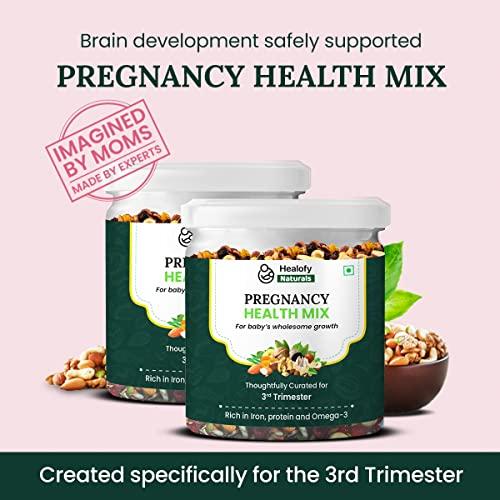Healofy Naturals Healofy Naturals Healthy Pregnancy Mom's Trail Mix Dry Fruits Nuts Seeds Mix, Pack of 2 (200GM each) | Immunity Booster | Healthy Snacks (3rd Trimester)