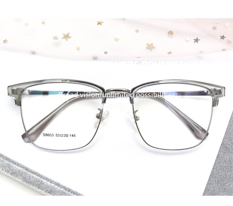 Vast Vast Square Blue Cut Computer Glasses for Eye Protection | Zero Power, Anti Glare & Blue Light Filter | UV Protection Specs for Men & Women | Chasma For Men Frames Blue Cut Lenses | Transparent