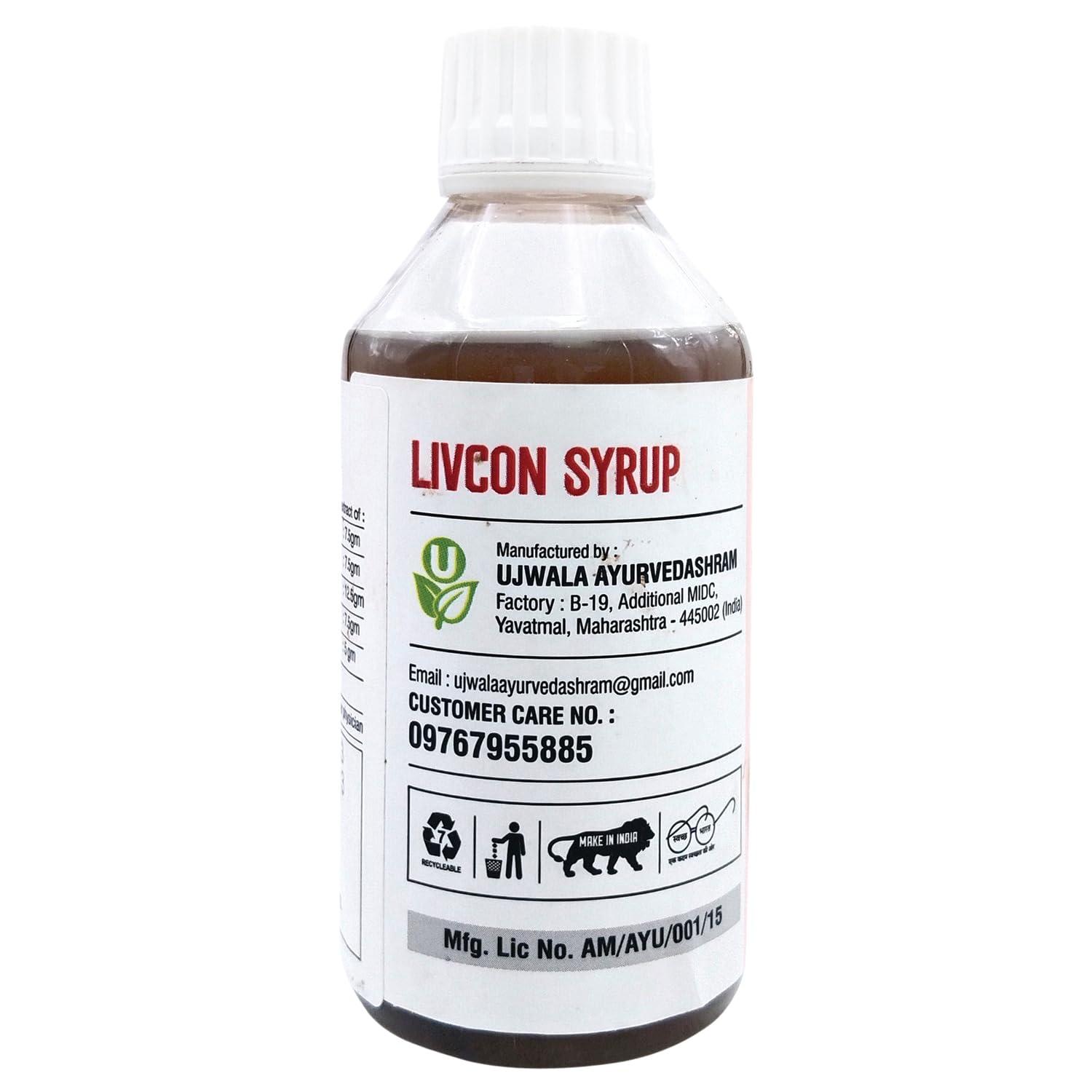 Ujwala Ayurvedashram Ujwala Ayurvedashram Livcon Syrup - 200Ml (Health & Weight Gain Syrup)