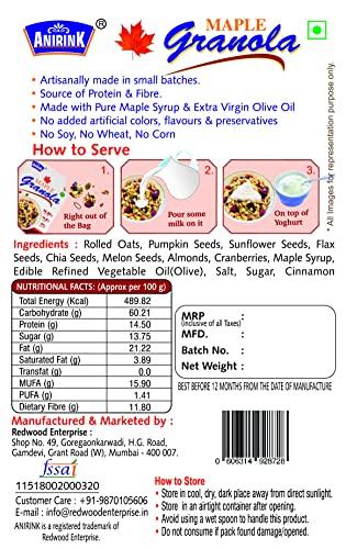 ANIRINK Anirink Gluten Free Vegan Maple Granola (800)