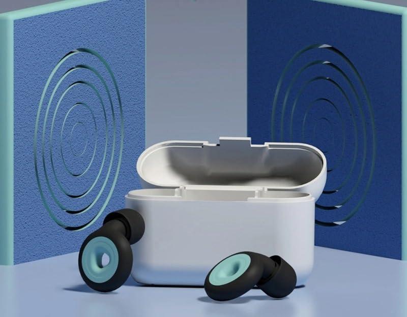 ZROY ENTERPRISE ZROY ENTERPRISE Appli Quiet Ear Plugs For Noise Reduction Super Soft,Reusable Hearing Protection In Flexible Silicone For Sleep & Flights - 6 Ear Tips In S/M/L 28Db Noise Cancelling (Black)