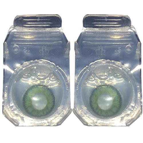 Soft Eye Soft Eye - Green Color Monthly Contact Lens with case solution